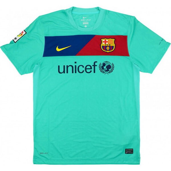 Camiseta Barcelona Replica Segunda Ropa Retro 2010 2011 Verde